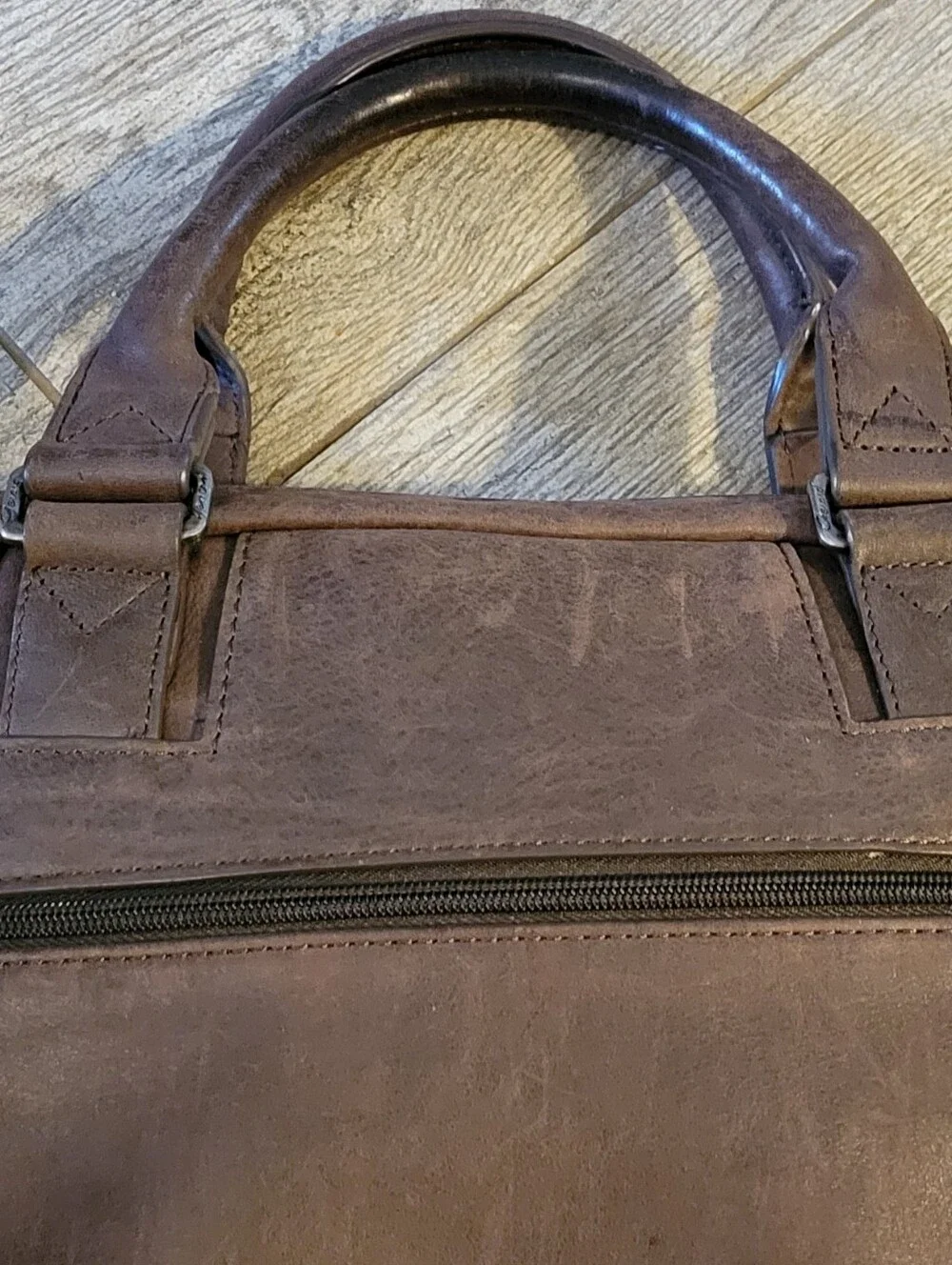 Gerard Henon France Signe Le Cuir Bag Briefcase Commuter Messenger Carry On
